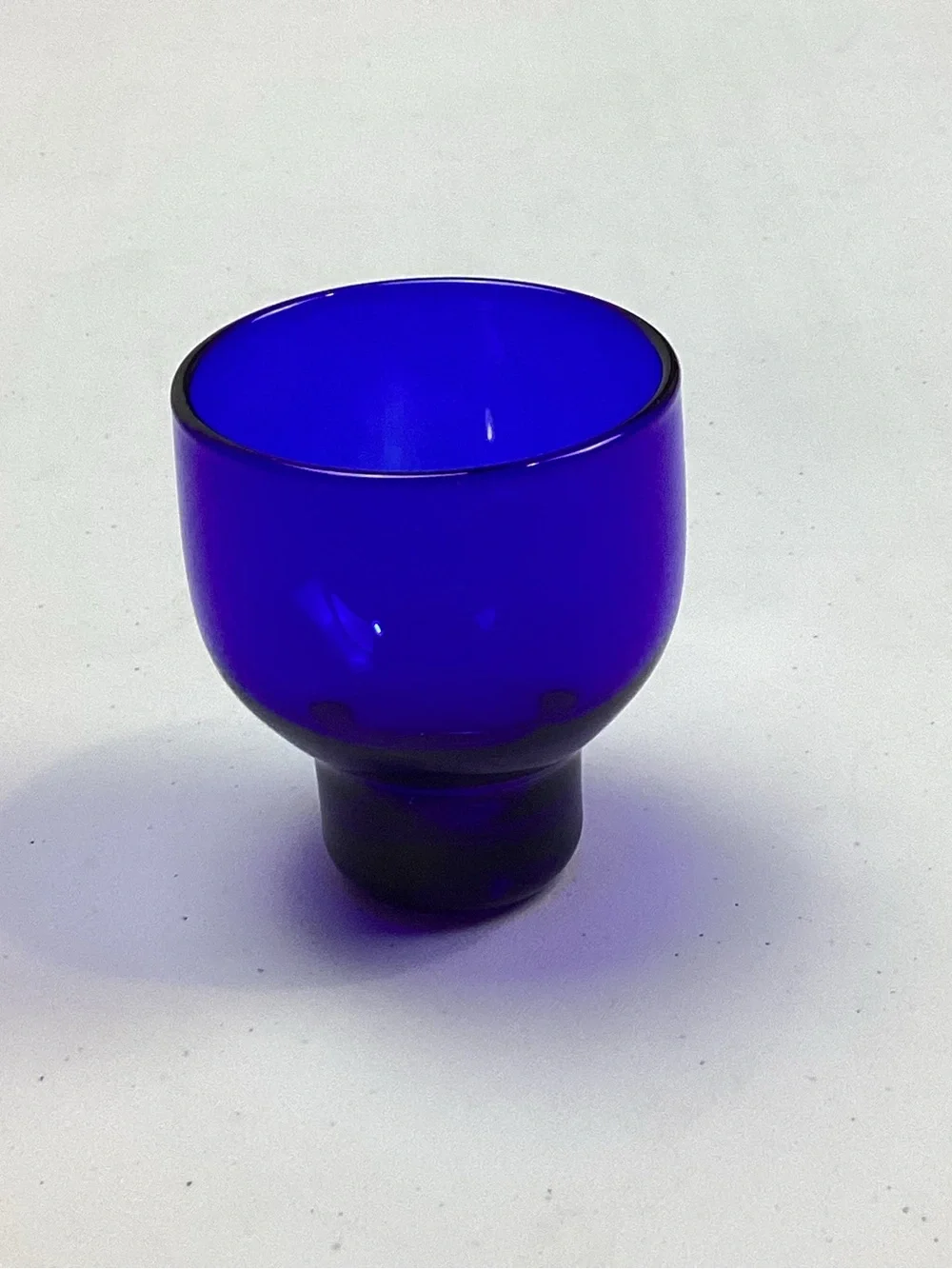Vintage Cobalt Blue Glass Cup